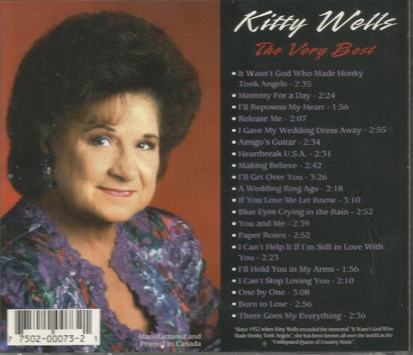 Kitty Wells : The Very Best (CD, Comp)