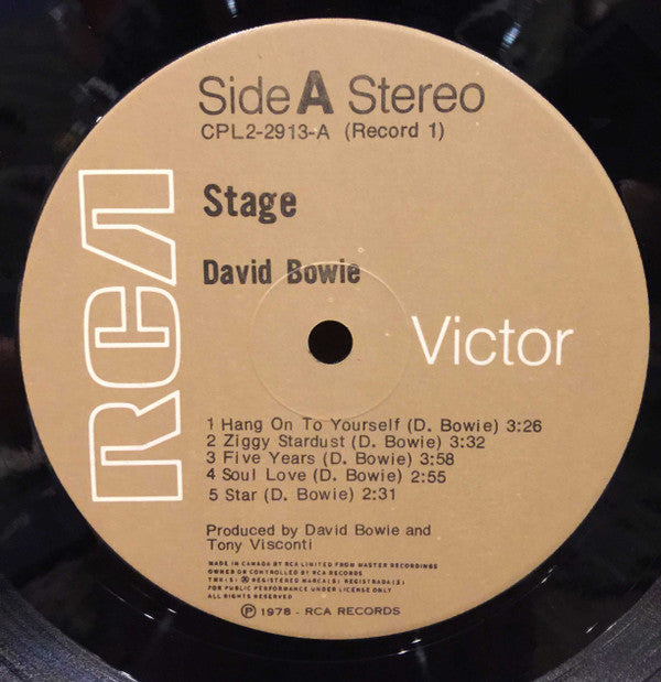 David Bowie : Stage (2xLP, Album)