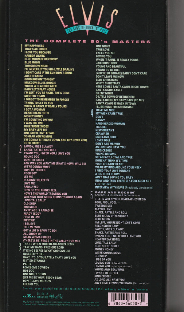 Elvis Presley : The King Of Rock 'N' Roll:  The Complete 50's Masters (5xCD, Comp, Mono, RM + Box)