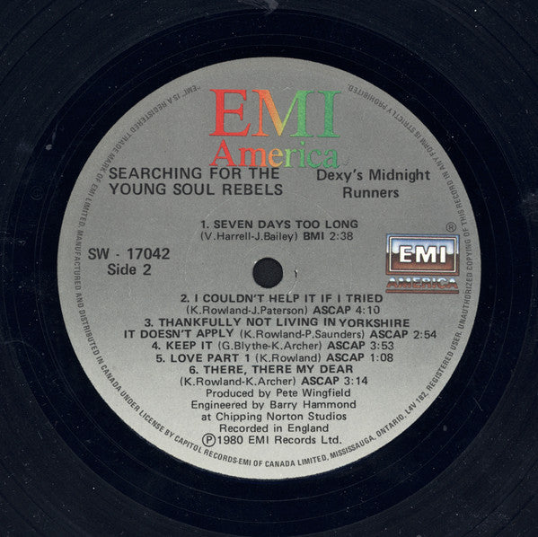 Dexys Midnight Runners : Searching For The Young Soul Rebels (LP, Album)