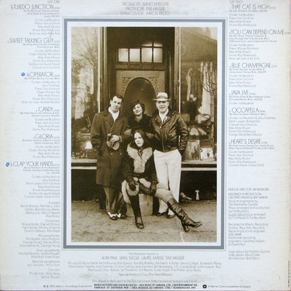 The Manhattan Transfer : The Manhattan Transfer (LP, Album)