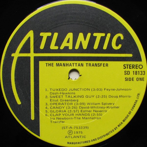 The Manhattan Transfer : The Manhattan Transfer (LP, Album)