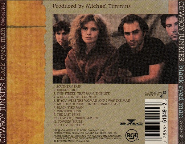Cowboy Junkies : Black Eyed Man (CD, Album)