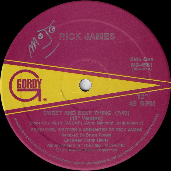 Rick James : Sweet And Sexy Thing (12")