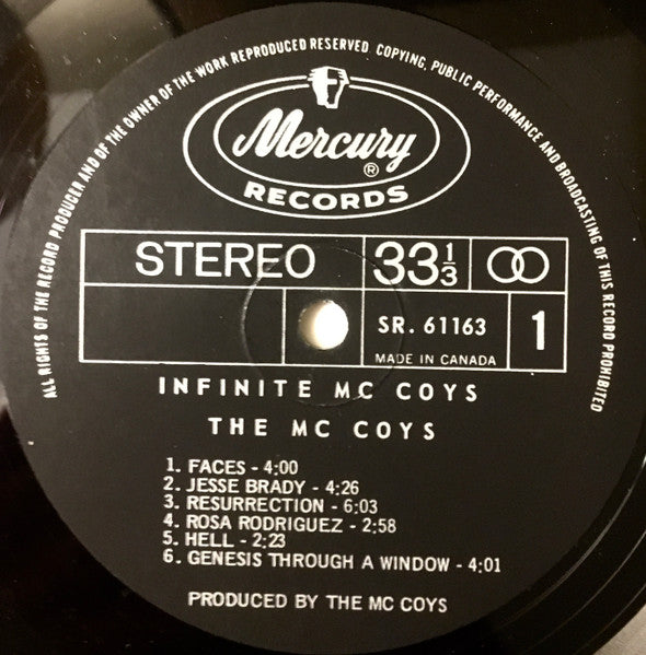 The McCoys : Infinite McCoys (LP, Album)