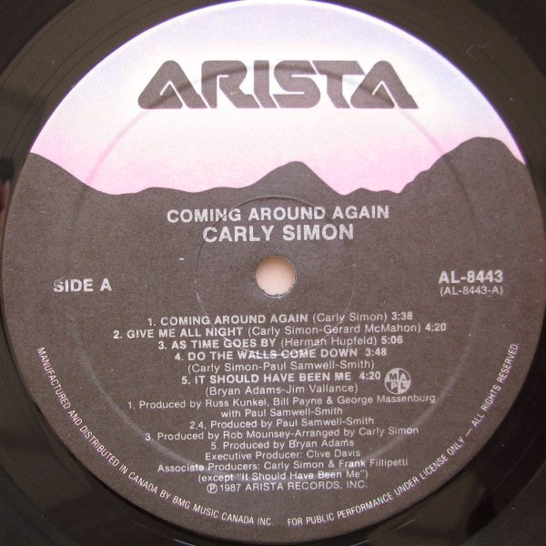 Carly Simon : Coming Around Again (LP, Album)