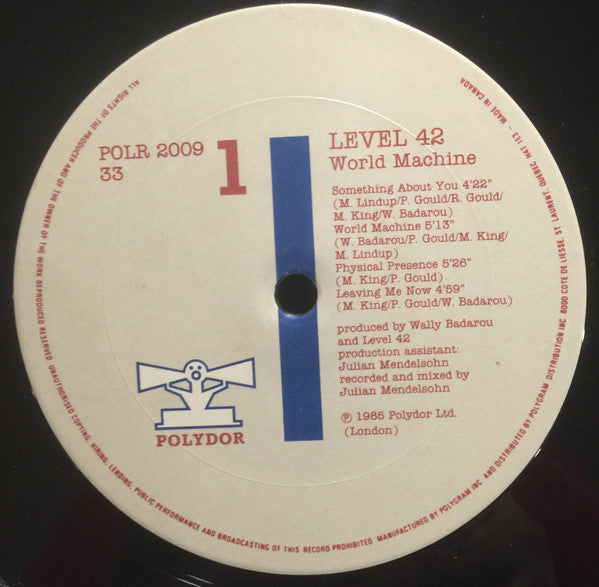 Level 42 : World Machine (LP, Album)