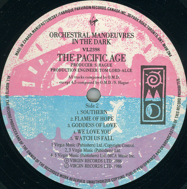 Orchestral Manoeuvres In The Dark : The Pacific Age (LP, Album)