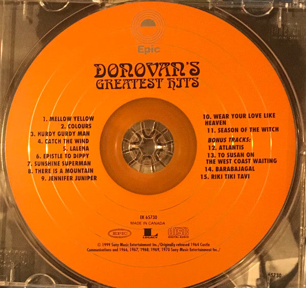 Donovan : Donovan's Greatest Hits (CD, Comp, RE)