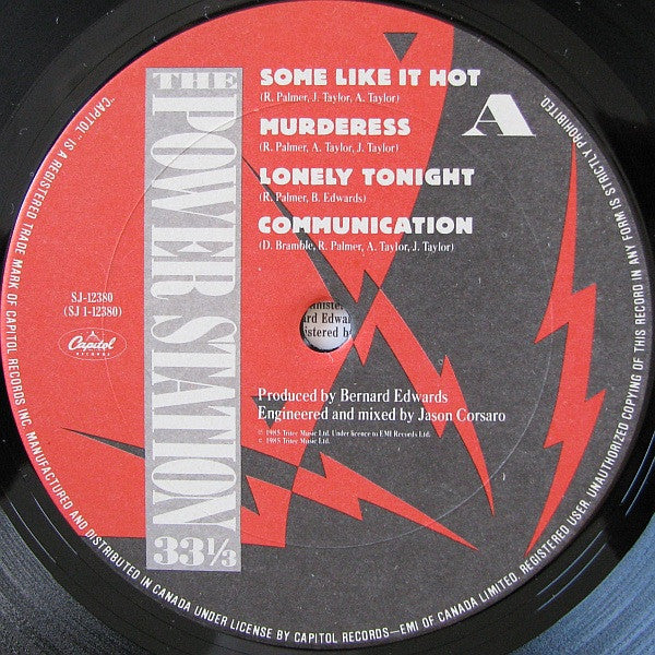 The Power Station : The Power Station 33⅓ (LP, Album)