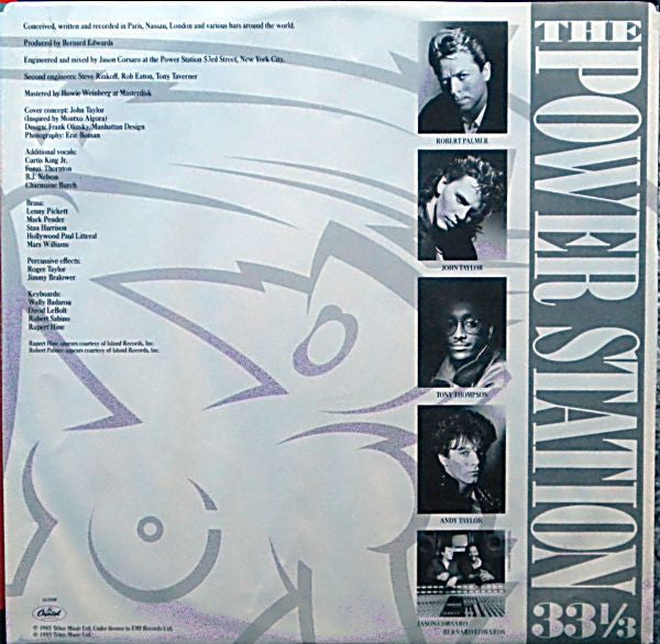 The Power Station : The Power Station 33⅓ (LP, Album)