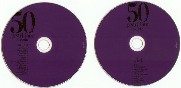 Pearl Jam : Toronto, Canada - October 5, 2000 (2xCD, Album, Tour)