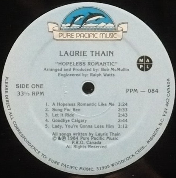 Laurie Thain : Hopeless Romantic (LP, Album)