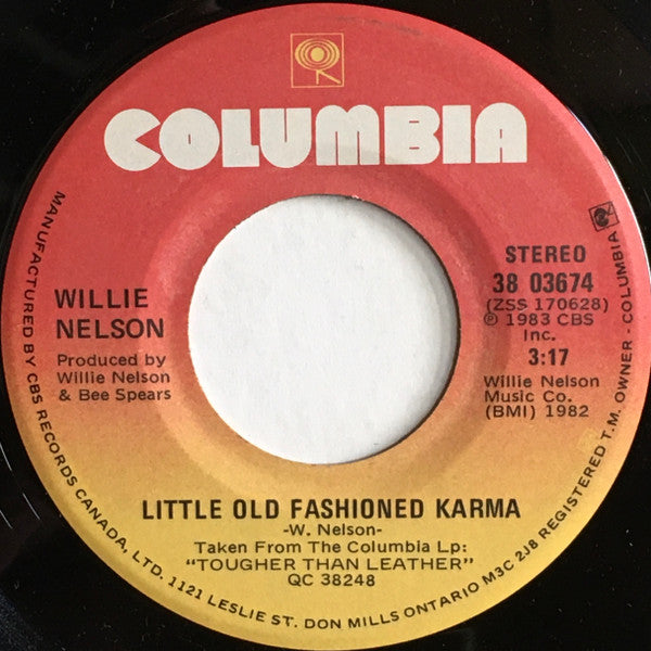 Willie Nelson : Little Old Fashioned Karma (7", Single)
