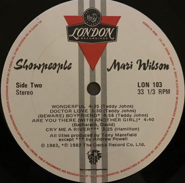 Mari Wilson : Showpeople (LP, Album)