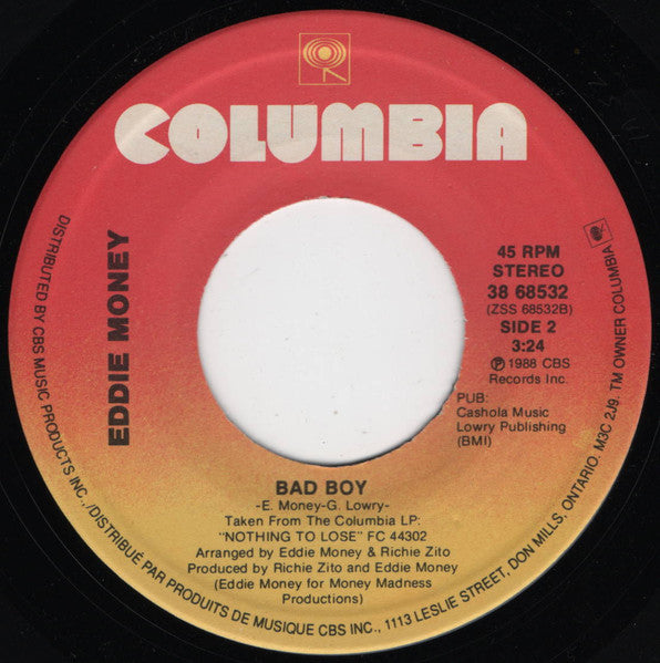 Eddie Money : The Love In Your Eyes (7", Single)
