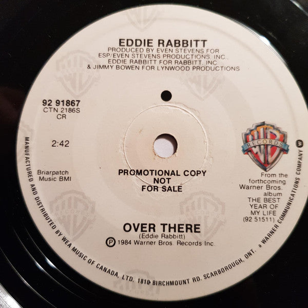 Eddie Rabbitt : The Best Year Of My Life/Over There (7", Promo)
