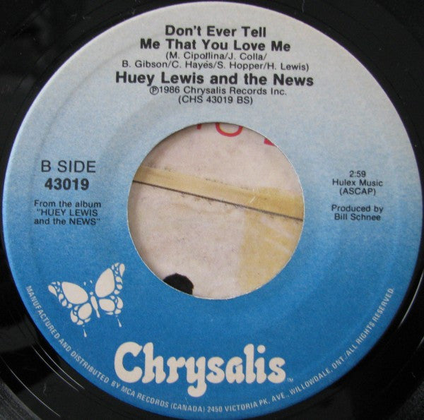 Huey Lewis And The News* : Stuck With You (7", Single)