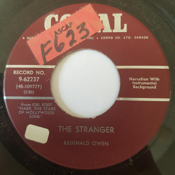 Reg Owen, Bob Hope And Dolores Hope : The Stranger / Silver Bells (7", Single)