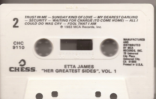 Etta James : Her Greatest Sides, Vol. 1 (Cass, Comp)