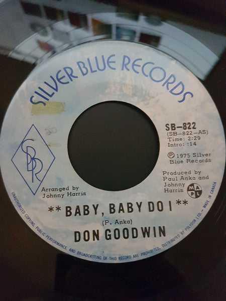 Don Goodwin : Baby, Baby Do I (7", Single)