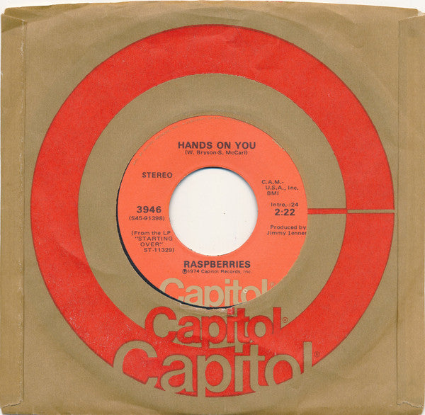 Raspberries : Overnight Sensation (Hit Record) (7", Single, Win)