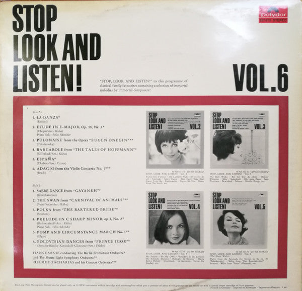 Various : Stop Look And Listen. Vol. 6 (LP, Smplr)