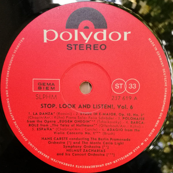 Various : Stop Look And Listen. Vol. 6 (LP, Smplr)