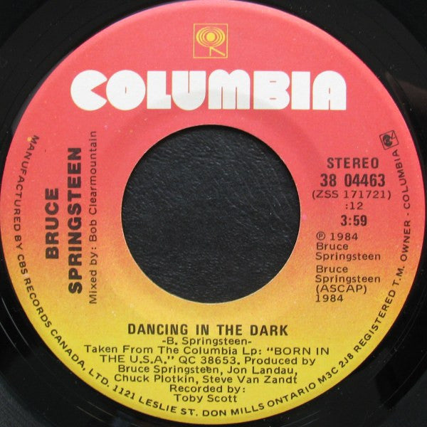 Bruce Springsteen : Dancing In The Dark (7", Single)