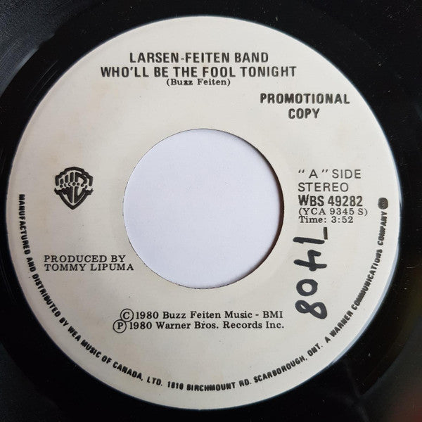 Larsen-Feiten Band : Who'll Be The Fool Tonight (7", Single, Promo)