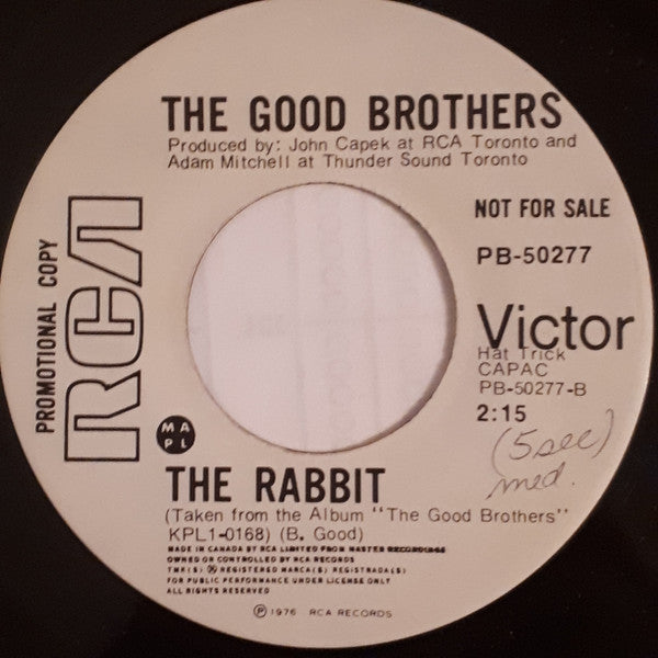 The Good Brothers (2) : Midnight Flight / The Rabbit (7", Promo)