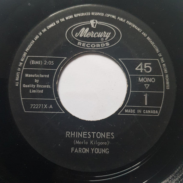 Faron Young : Rhinestones (7", Single)