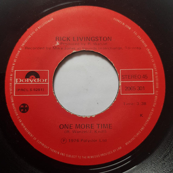 Rick Livingston : Super Do-Nothin' Day (7", Single)