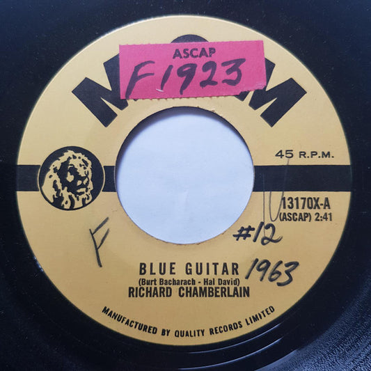 Richard Chamberlain : Blue Guitar / They Long To Be Close To You (7", Single)