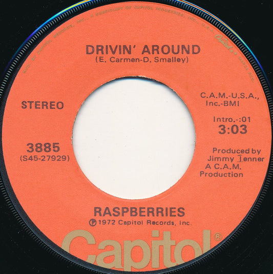 Raspberries : Drivin' Around (7", Single, Ter)