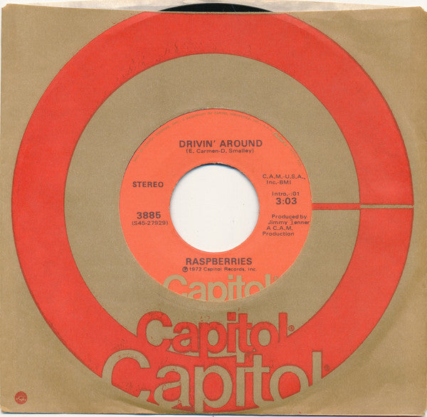 Raspberries : Drivin' Around (7", Single, Ter)