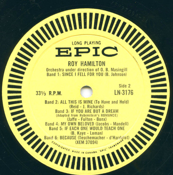 Roy Hamilton (5) : Roy Hamilton (LP)