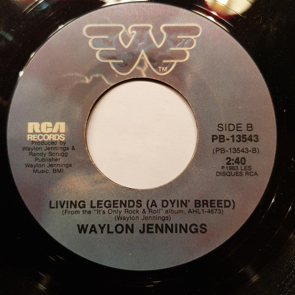 Waylon Jennings : Breakin' Down (New Mix) (7", Single)