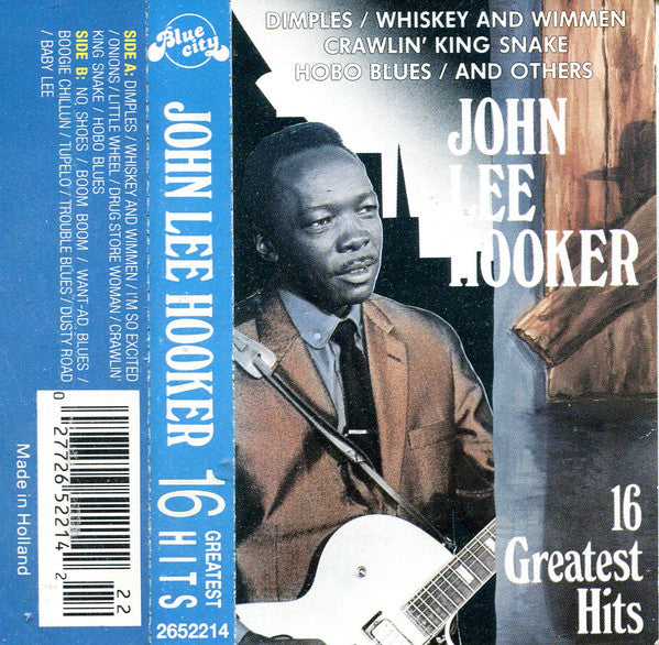 John Lee Hooker : 16 Greatest Hits (Cass, Album, Comp)