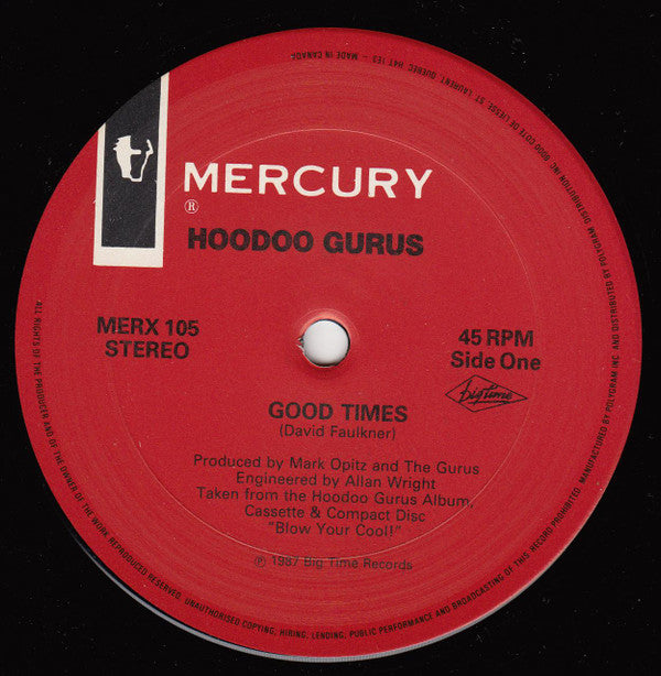 Hoodoo Gurus : Good Times (12", Single)