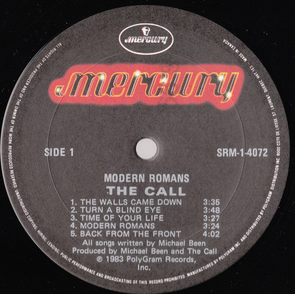 The Call : Modern Romans (LP, Album)