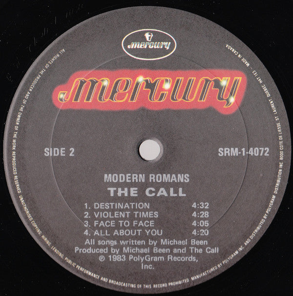 The Call : Modern Romans (LP, Album)
