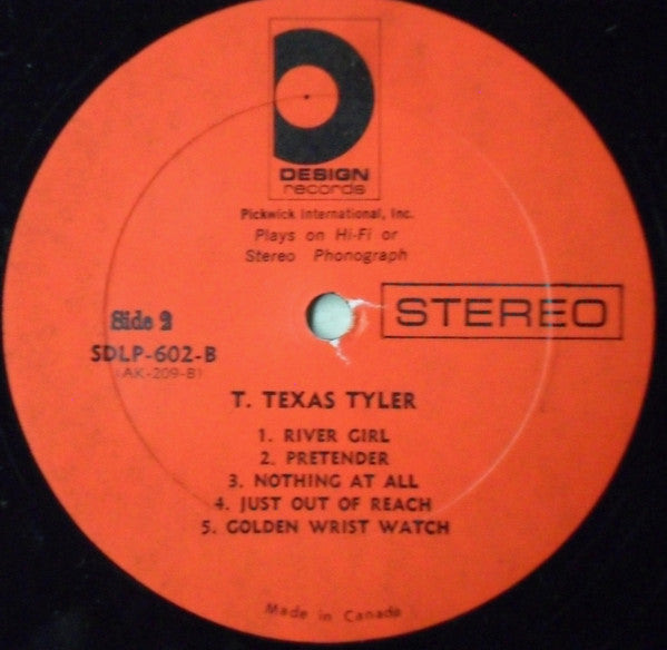 T. Texas Tyler : T. Texas Tyler (LP, RE)