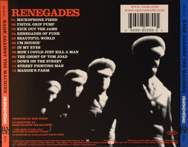 Rage Against The Machine : Renegades (CD, Album, RE)