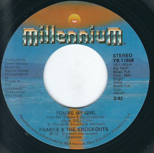 Franke & The Knockouts : You're My Girl / Tell Me Why (7", Single, Styrene, Ind)
