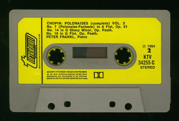 Frédéric Chopin, Peter Frankl : Polonaises (Complete) Volume 2 (Cass, Album)