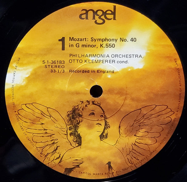 Wolfgang Amadeus Mozart / Otto Klemperer • Philharmonia Orchestra : Symphonies No. 40 In G Minor - No. 41 In C Major, "Jupiter" (LP, Album, RP)