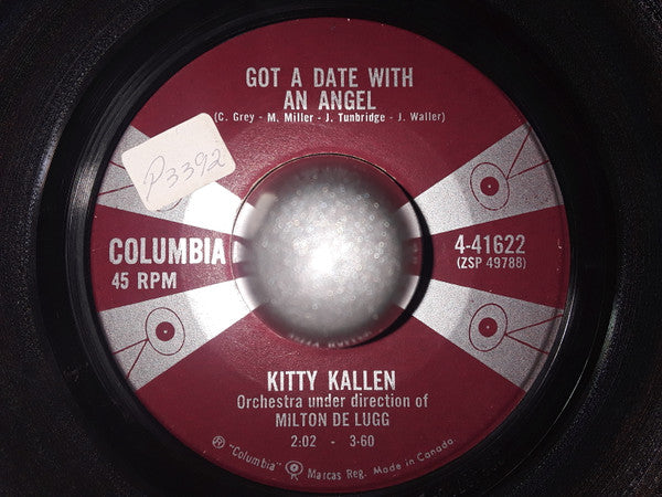 Kitty Kallen : Got A Date With An Angel (7")