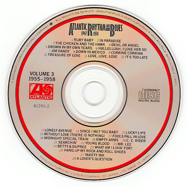 Various : Atlantic Rhythm And Blues 1947-1974, Volume 3 1955-1957 (CD, Comp)
