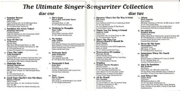 Various : The Ultimate Singer-Songwriter Collection (3xCD, Comp)